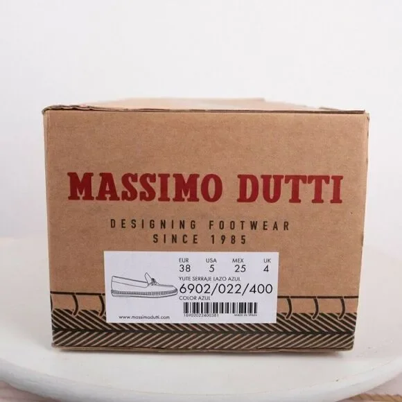 Massimo Dutti Mens Blue Split Suede Espadrilles 5 Massimo Dutti Mens Blue Split Suede Espadrilles 5 main image 2